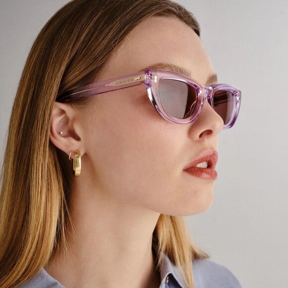 NEW GUCCI SUNGLASSES GG1521S 004 LIGHT PURPLE EYEWEAR main image 8